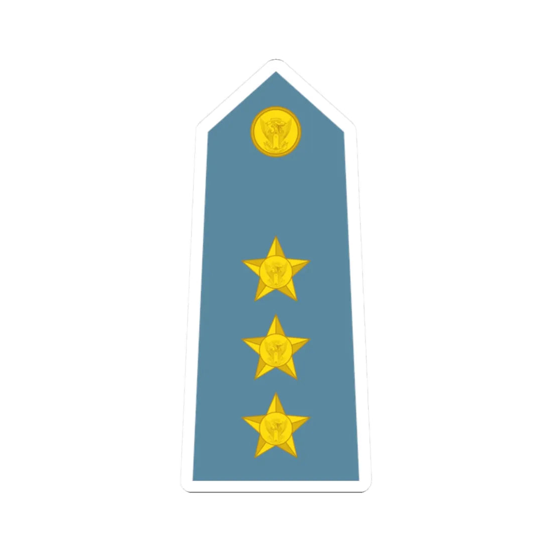 Sudan Air Force   OF02 (Sudan) (Military Rank) STICKER Vinyl Kiss-Cut Decal 2 Inch White - The Sticker Space