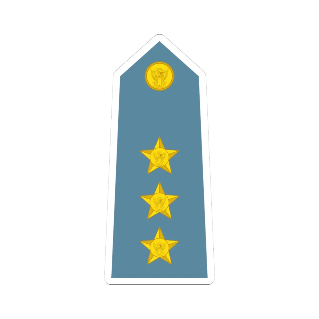 Sudan Air Force   OF02 (Sudan) (Military Rank) STICKER Vinyl Kiss-Cut Decal 3 Inch White - The Sticker Space