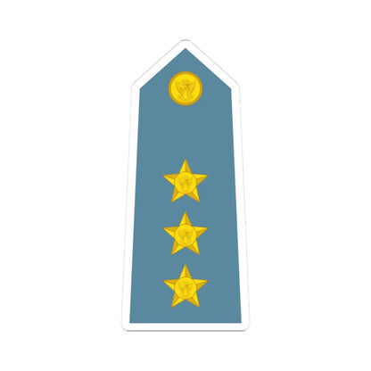 Sudan Air Force   OF02 (Sudan) (Military Rank) STICKER Vinyl Kiss-Cut Decal 3 Inch White - The Sticker Space