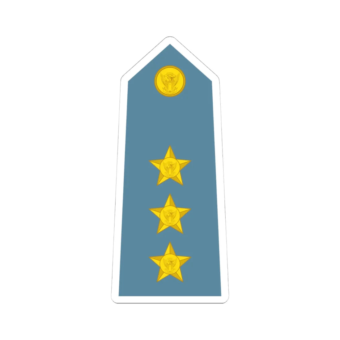 Sudan Air Force   OF02 (Sudan) (Military Rank) STICKER Vinyl Kiss-Cut Decal 4 Inch White - The Sticker Space