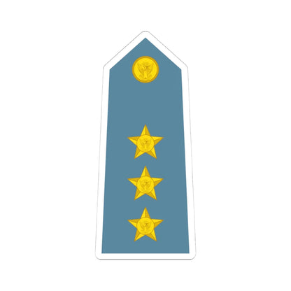 Sudan Air Force   OF02 (Sudan) (Military Rank) STICKER Vinyl Kiss-Cut Decal 4 Inch White - The Sticker Space