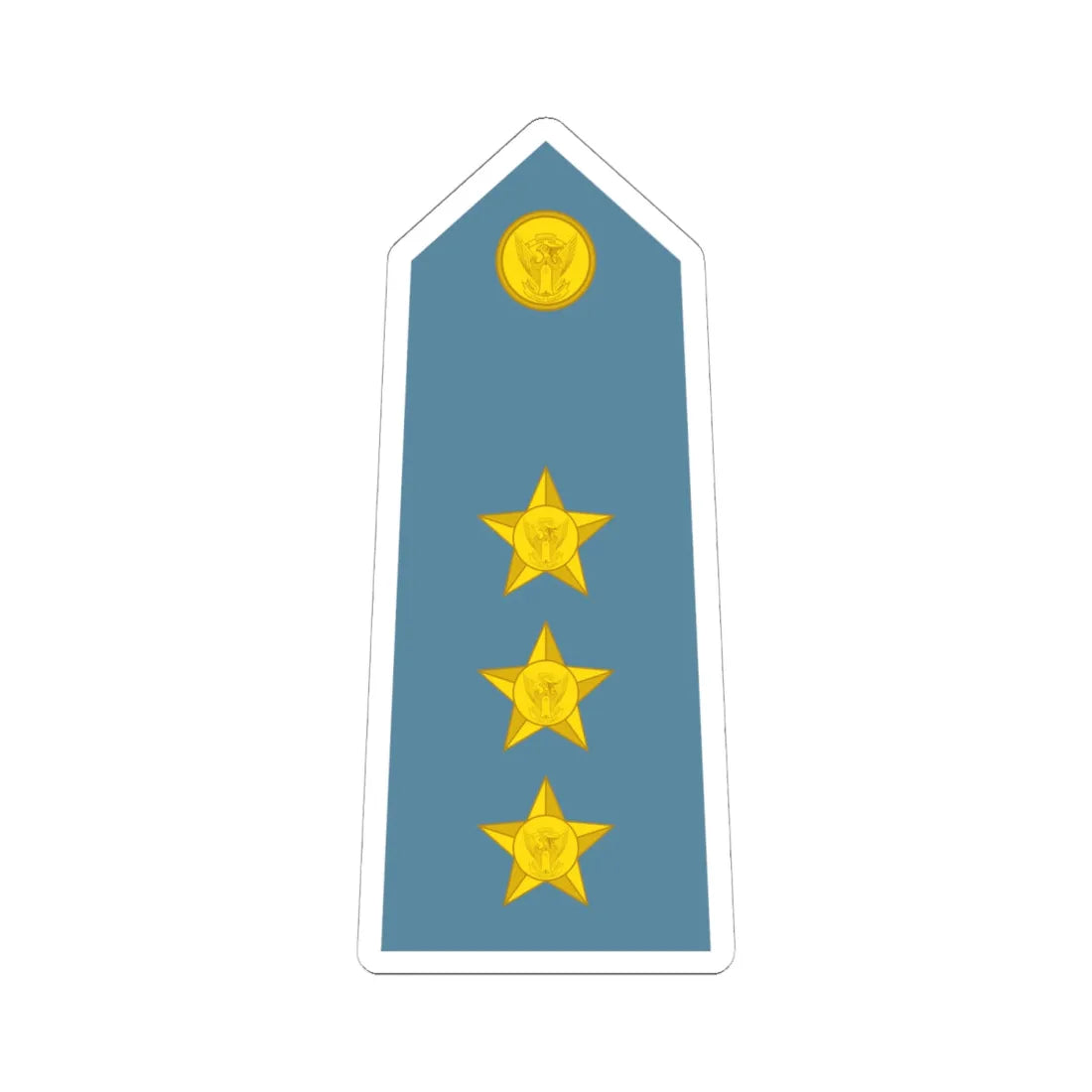 Sudan Air Force   OF02 (Sudan) (Military Rank) STICKER Vinyl Kiss-Cut Decal 6 Inch White - The Sticker Space