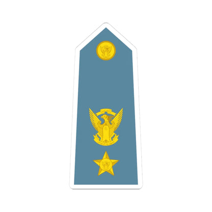 Sudan Air Force   OF04 (Sudan) (Military Rank) STICKER Vinyl Kiss-Cut Decal 3 Inch White - The Sticker Space