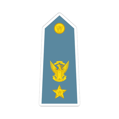 Sudan Air Force   OF04 (Sudan) (Military Rank) STICKER Vinyl Kiss-Cut Decal 6 Inch White - The Sticker Space