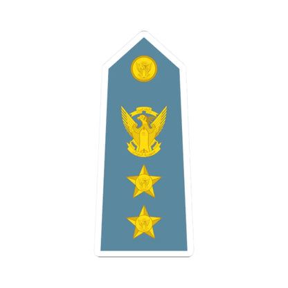 Sudan Air Force   OF05 (Sudan) (Military Rank) STICKER Vinyl Kiss-Cut Decal 2 Inch White - The Sticker Space