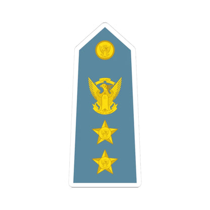 Sudan Air Force   OF05 (Sudan) (Military Rank) STICKER Vinyl Kiss-Cut Decal 3 Inch White - The Sticker Space
