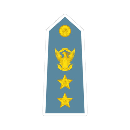 Sudan Air Force   OF05 (Sudan) (Military Rank) STICKER Vinyl Kiss-Cut Decal 4 Inch White - The Sticker Space
