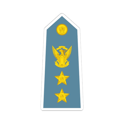 Sudan Air Force   OF05 (Sudan) (Military Rank) STICKER Vinyl Kiss-Cut Decal 6 Inch White - The Sticker Space