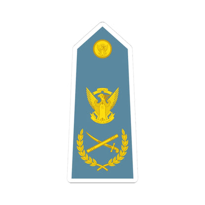 Sudan Air Force   OF10 (Sudan) (Military Rank) STICKER Vinyl Kiss-Cut Decal 3 Inch White - The Sticker Space