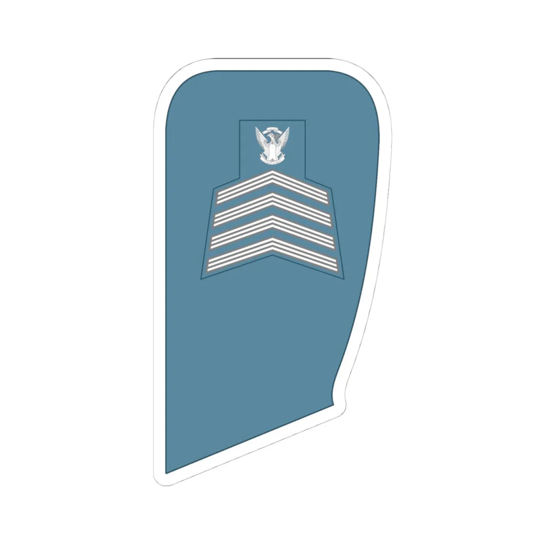Sudan Air Force   OR08 (Sudan) (Military Rank) STICKER Vinyl Kiss-Cut Decal 4 Inch White - The Sticker Space