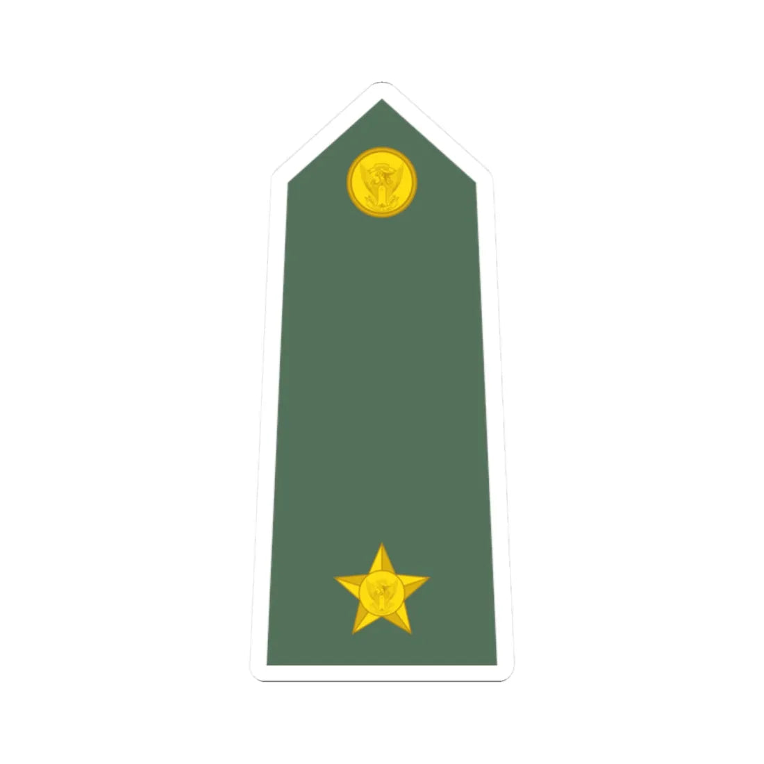 Sudan Army   OF01a (Sudan) (Military Rank) STICKER Vinyl Kiss-Cut Decal 2 Inch White - The Sticker Space