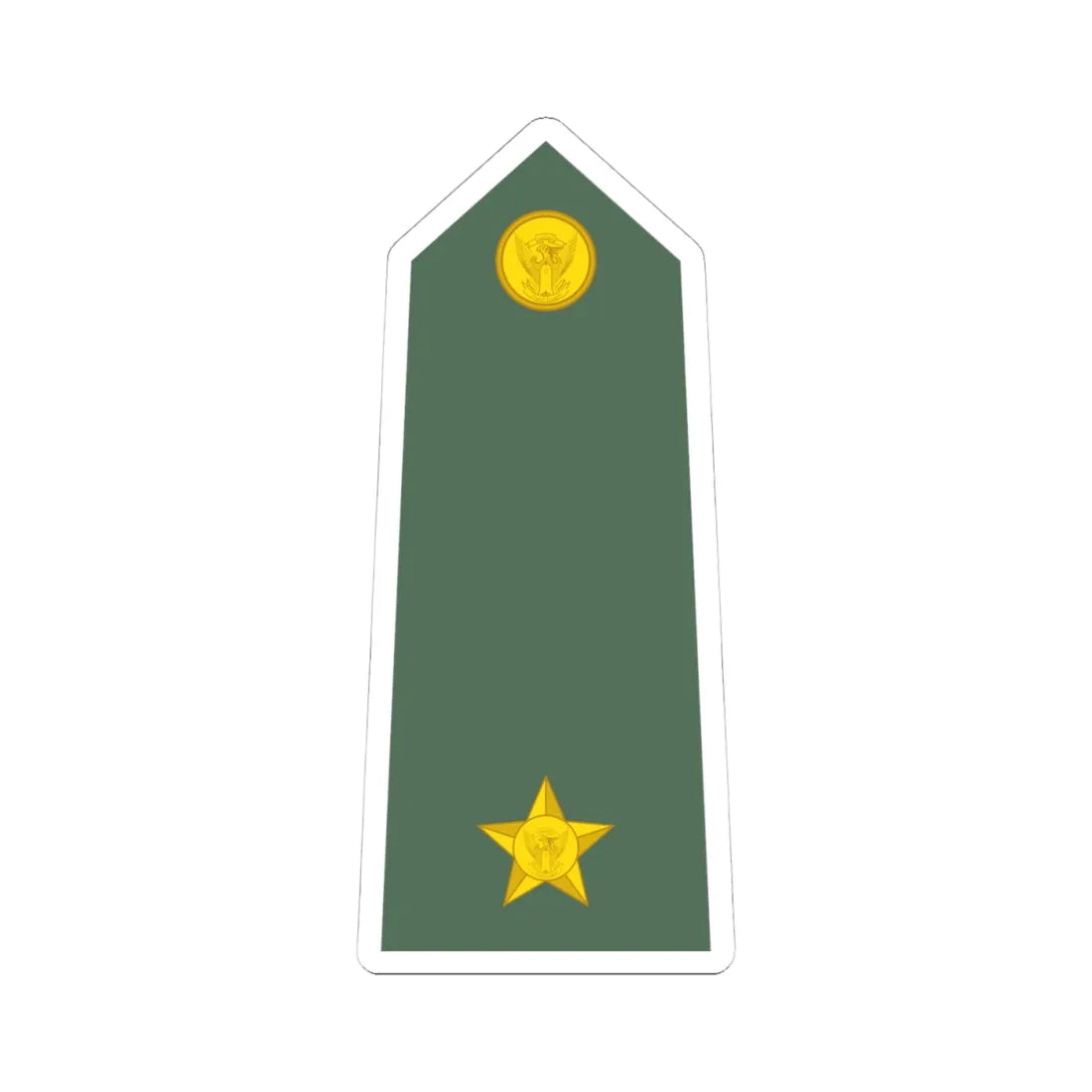 Sudan Army   OF01a (Sudan) (Military Rank) STICKER Vinyl Kiss-Cut Decal 4 Inch White - The Sticker Space