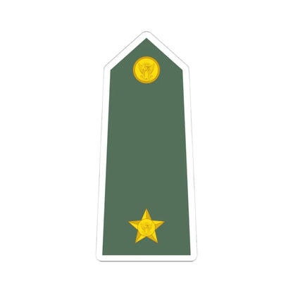 Sudan Army   OF01a (Sudan) (Military Rank) STICKER Vinyl Kiss-Cut Decal 4 Inch White - The Sticker Space