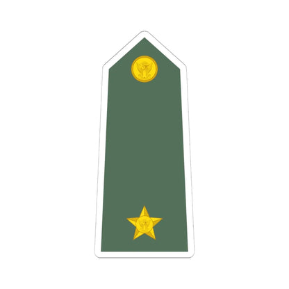Sudan Army   OF01a (Sudan) (Military Rank) STICKER Vinyl Kiss-Cut Decal 6 Inch White - The Sticker Space
