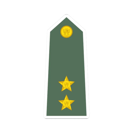 Sudan Army   OF01b (Sudan) (Military Rank) STICKER Vinyl Kiss-Cut Decal 2 Inch White - The Sticker Space