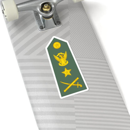 Sudan Army   OF08 (Sudan) (Military Rank) STICKER Vinyl Kiss-Cut Decal - The Sticker Space