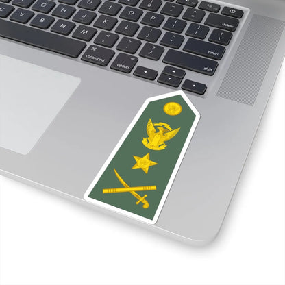 Sudan Army   OF08 (Sudan) (Military Rank) STICKER Vinyl Kiss-Cut Decal - The Sticker Space
