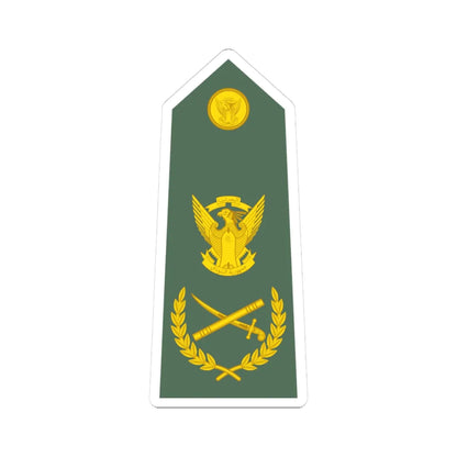 Sudan Army   OF10 (Sudan) (Military Rank) STICKER Vinyl Kiss-Cut Decal - The Sticker Space