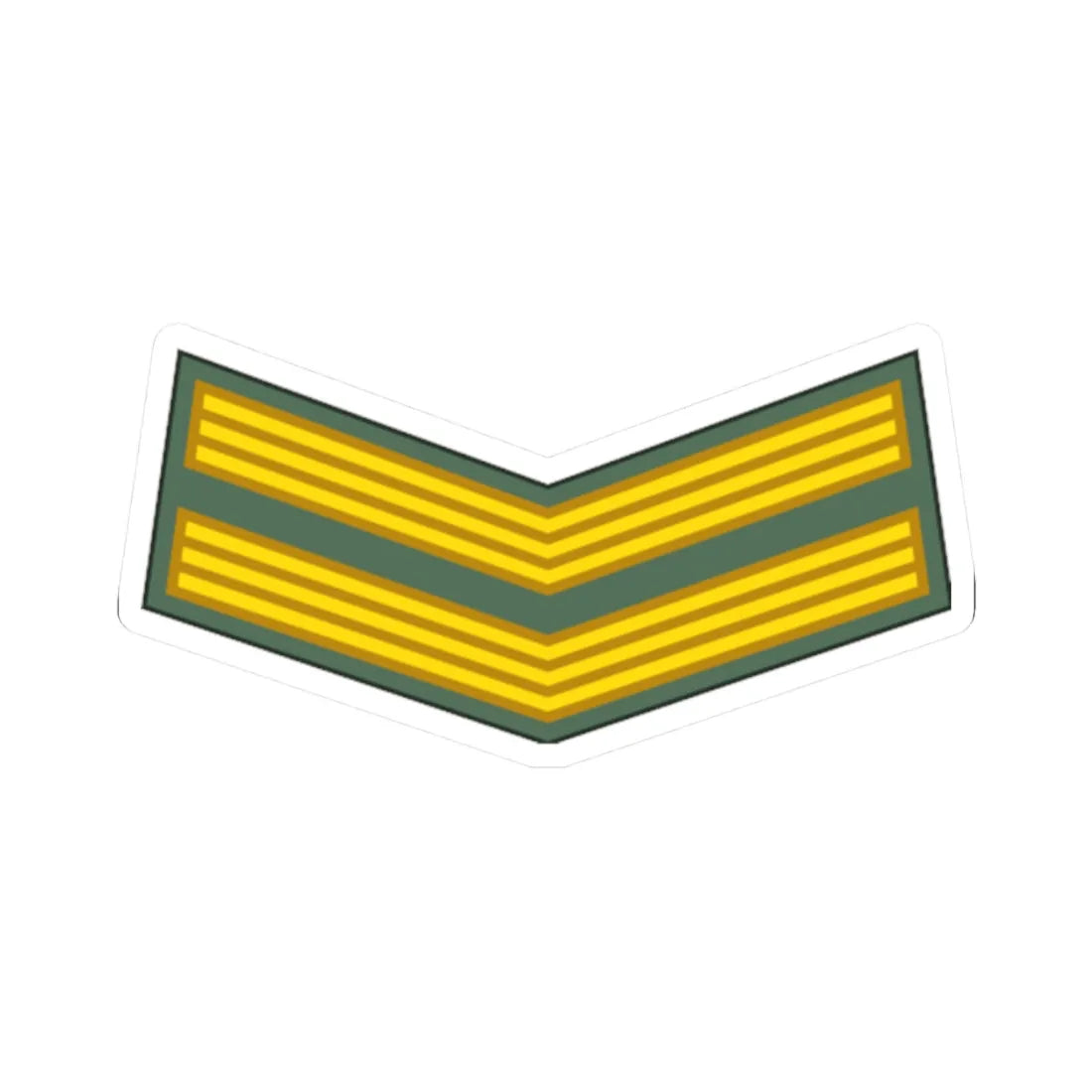Sudan Army   OR04 (Sudan) (Military Rank) STICKER Vinyl Kiss-Cut Decal 2 Inch White - The Sticker Space