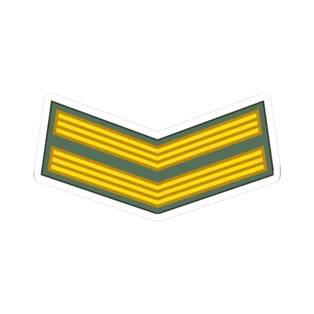 Sudan Army   OR04 (Sudan) (Military Rank) STICKER Vinyl Kiss-Cut Decal 3 Inch White - The Sticker Space
