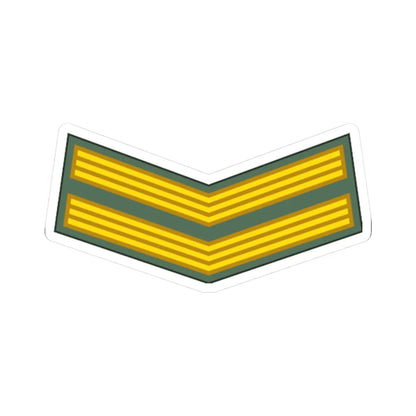 Sudan Army   OR04 (Sudan) (Military Rank) STICKER Vinyl Kiss-Cut Decal 3 Inch White - The Sticker Space