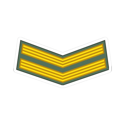 Sudan Army   OR04 (Sudan) (Military Rank) STICKER Vinyl Kiss-Cut Decal 4 Inch White - The Sticker Space