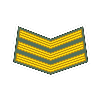 Sudan Army   OR05 (Sudan) (Military Rank) STICKER Vinyl Kiss-Cut Decal 3 Inch White - The Sticker Space