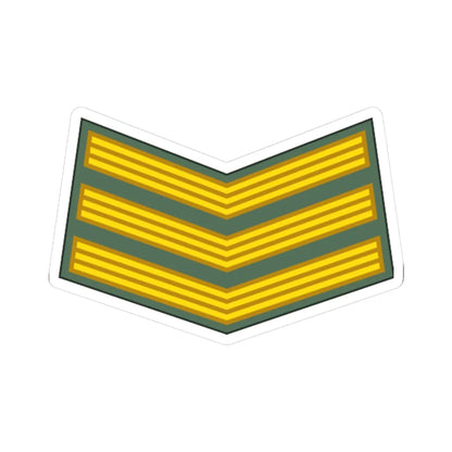 Sudan Army   OR05 (Sudan) (Military Rank) STICKER Vinyl Kiss-Cut Decal 4 Inch White - The Sticker Space