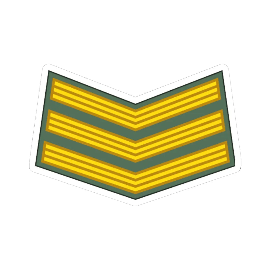 Sudan Army   OR05 (Sudan) (Military Rank) STICKER Vinyl Kiss-Cut Decal 6 Inch White - The Sticker Space