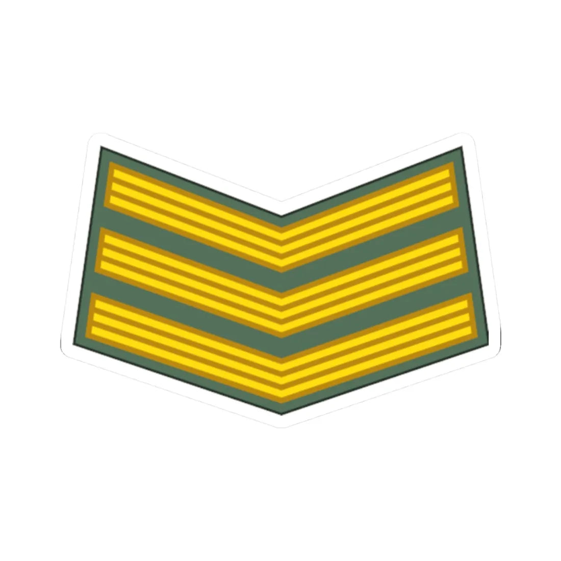 Sudan Army   OR05 (Sudan) (Military Rank) STICKER Vinyl Kiss-Cut Decal - The Sticker Space