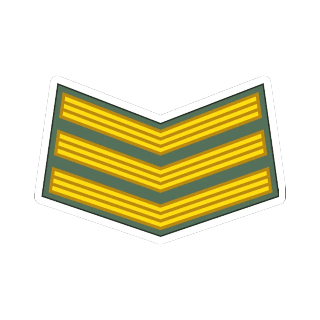 Sudan Army   OR05 (Sudan) (Military Rank) STICKER Vinyl Kiss-Cut Decal - The Sticker Space