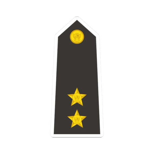 Sudan Navy   OF01b (Sudan) (Military Rank) STICKER Vinyl Kiss-Cut Decal 2 Inch White - The Sticker Space