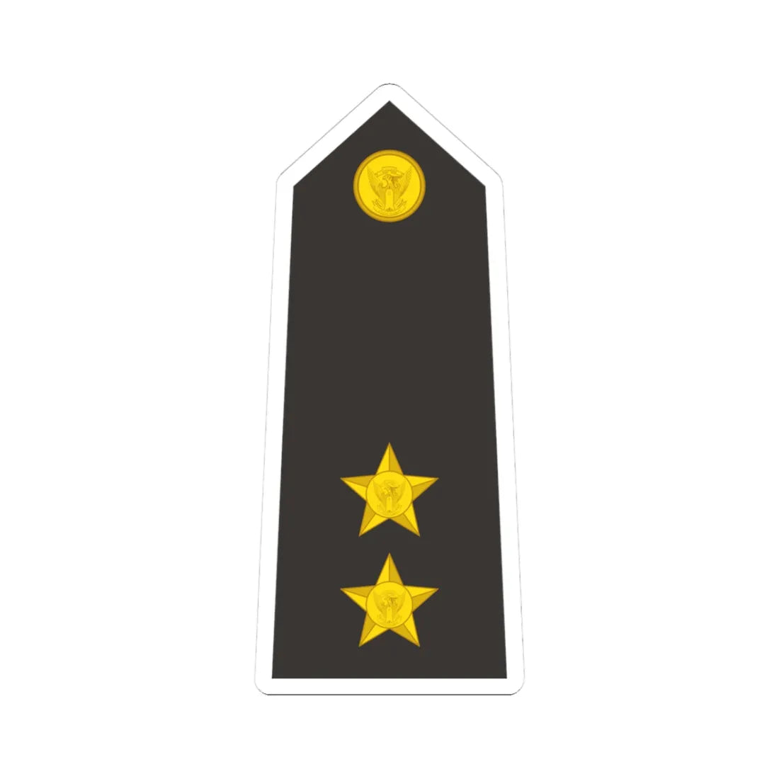 Sudan Navy   OF01b (Sudan) (Military Rank) STICKER Vinyl Kiss-Cut Decal 3 Inch White - The Sticker Space