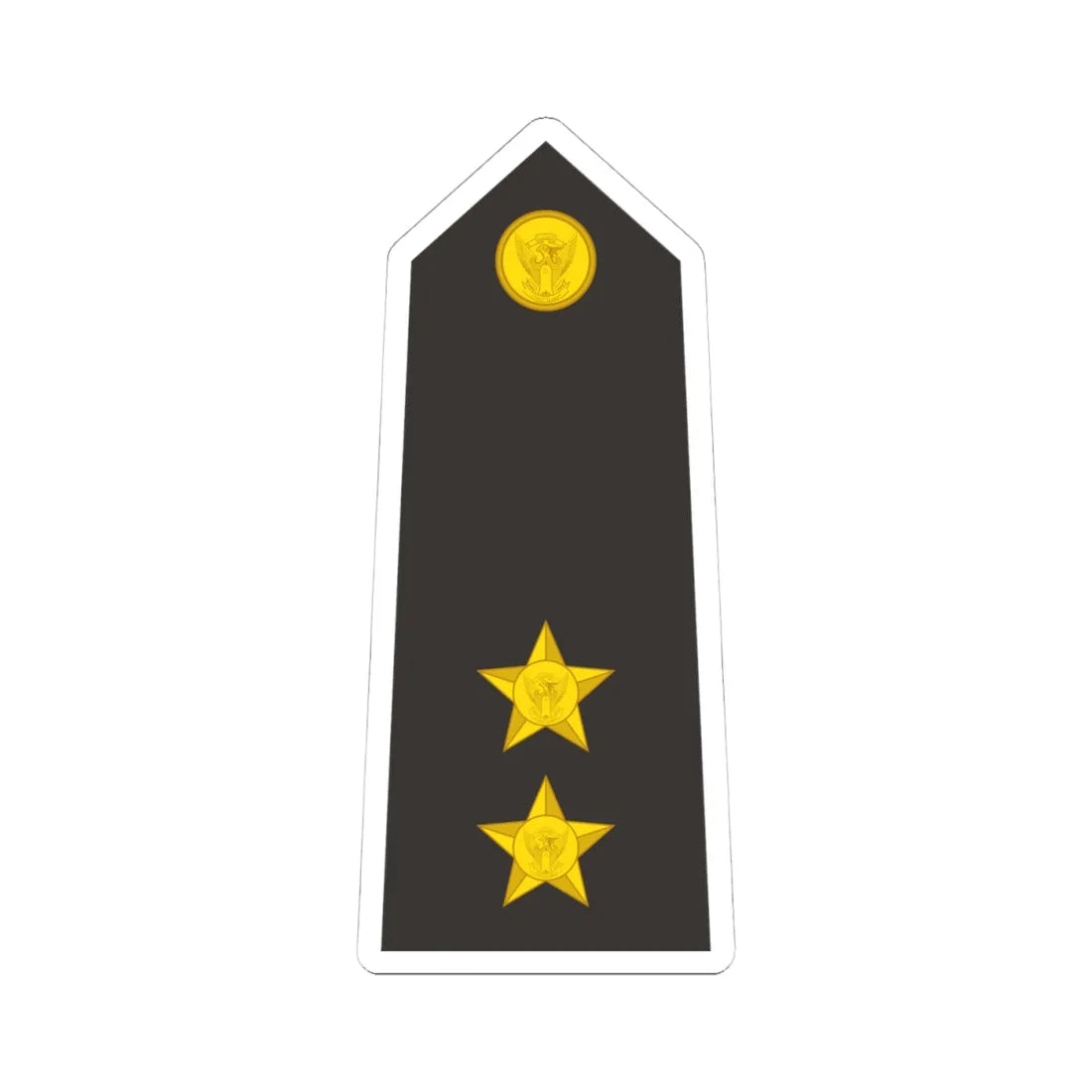 Sudan Navy   OF01b (Sudan) (Military Rank) STICKER Vinyl Kiss-Cut Decal 4 Inch White - The Sticker Space