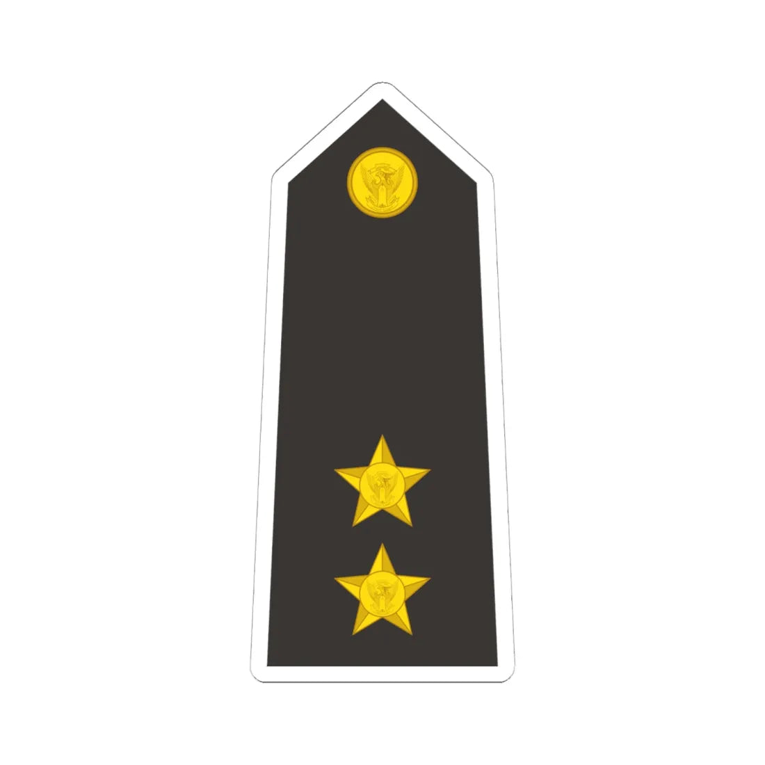 Sudan Navy   OF01b (Sudan) (Military Rank) STICKER Vinyl Kiss-Cut Decal 6 Inch White - The Sticker Space