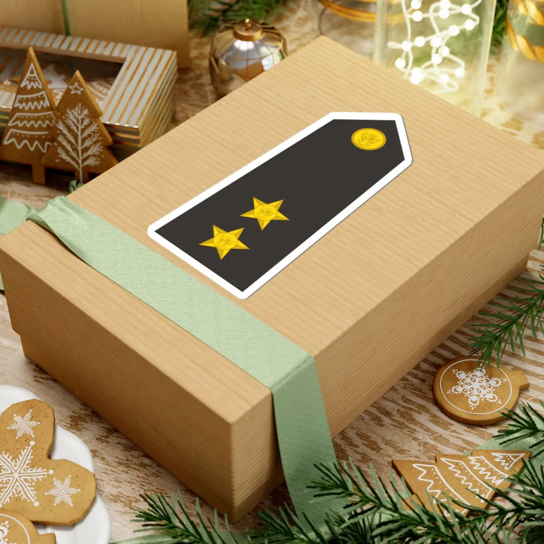 Sudan Navy   OF01b (Sudan) (Military Rank) STICKER Vinyl Kiss-Cut Decal - The Sticker Space