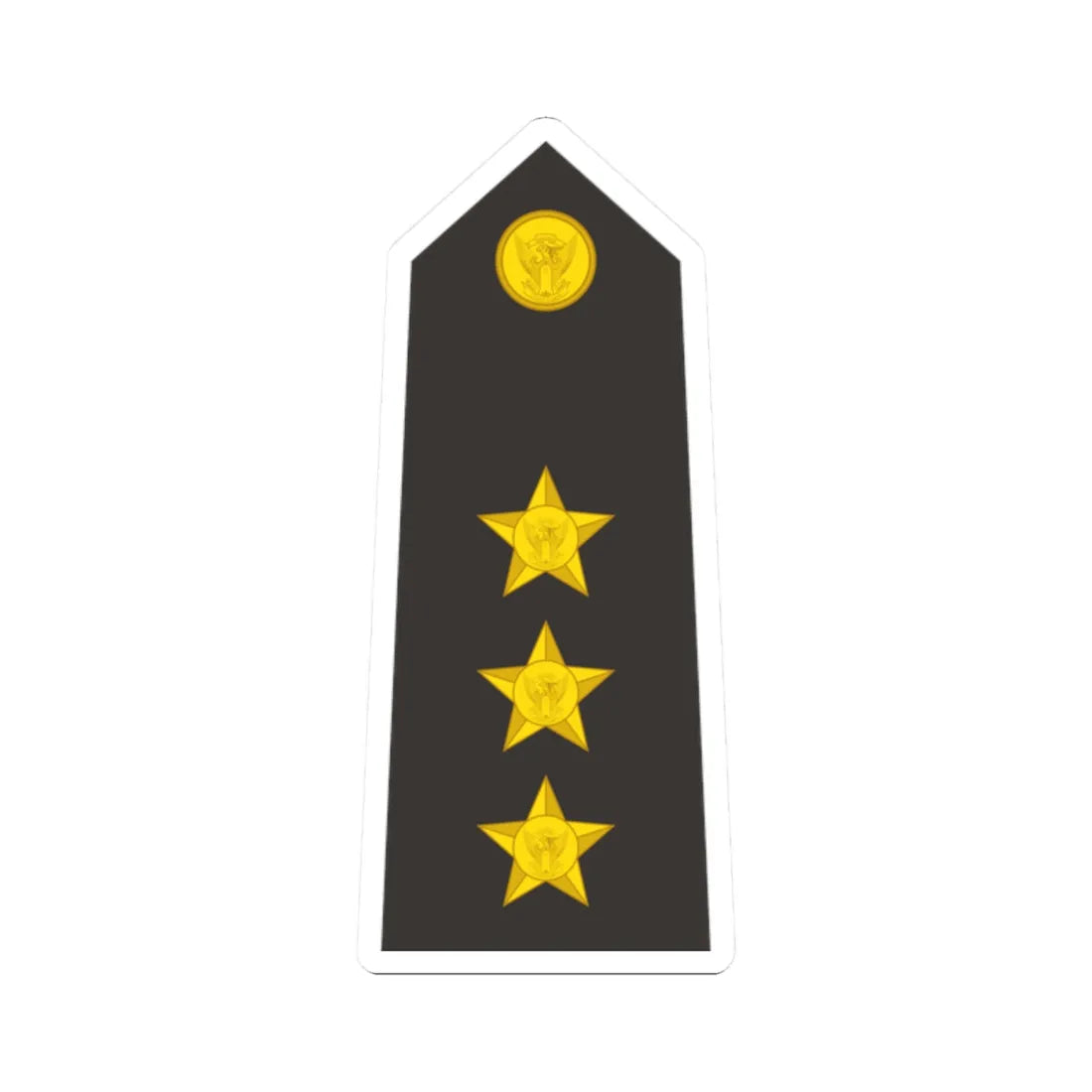 Sudan Navy   OF02 (Sudan) (Military Rank) STICKER Vinyl Kiss-Cut Decal 2 Inch White - The Sticker Space