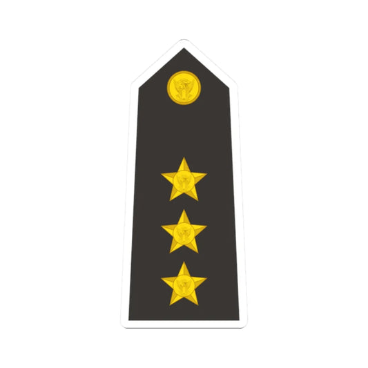 Sudan Navy   OF02 (Sudan) (Military Rank) STICKER Vinyl Kiss-Cut Decal 2 Inch White - The Sticker Space