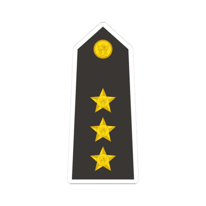 Sudan Navy   OF02 (Sudan) (Military Rank) STICKER Vinyl Kiss-Cut Decal 3 Inch White - The Sticker Space