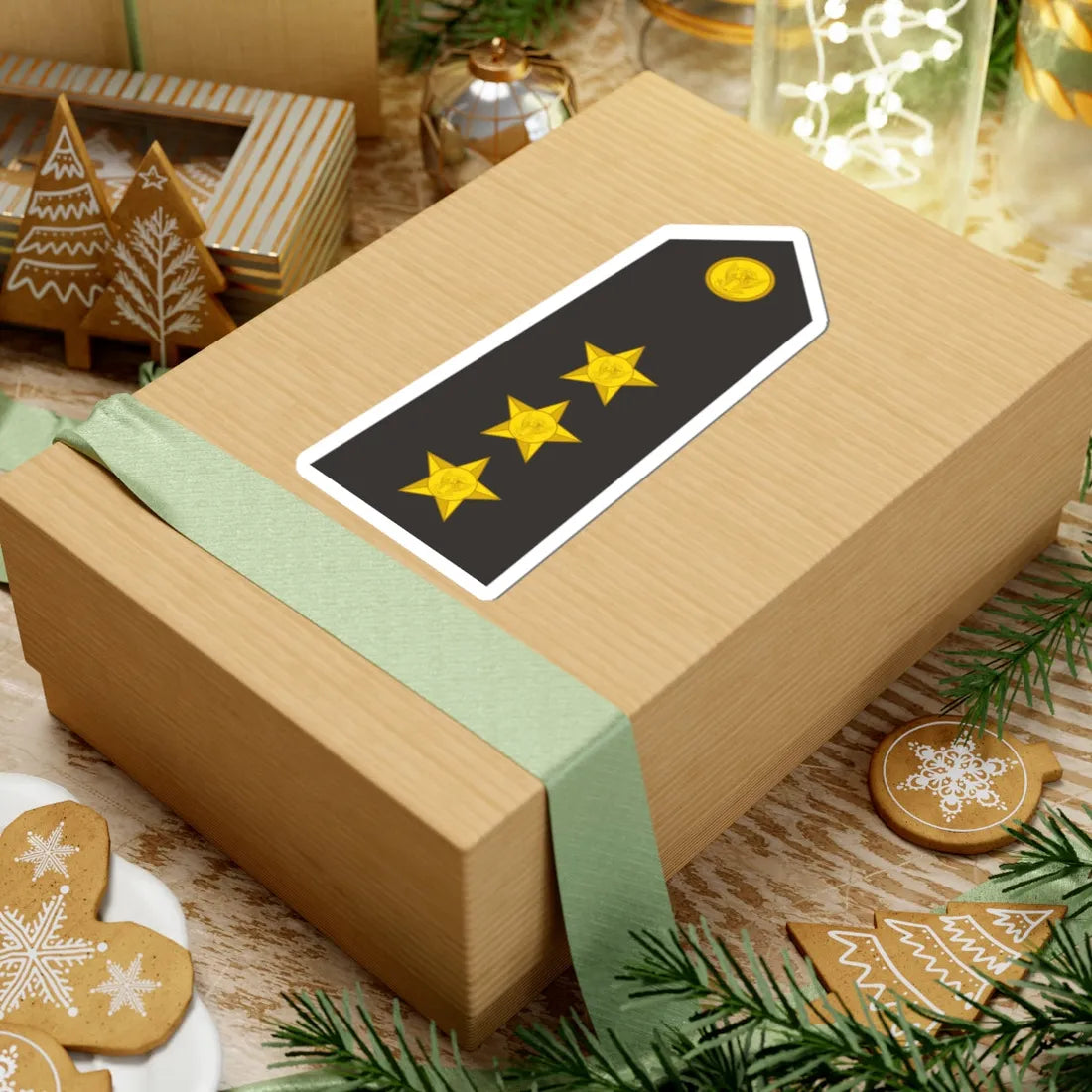 Sudan Navy   OF02 (Sudan) (Military Rank) STICKER Vinyl Kiss-Cut Decal - The Sticker Space