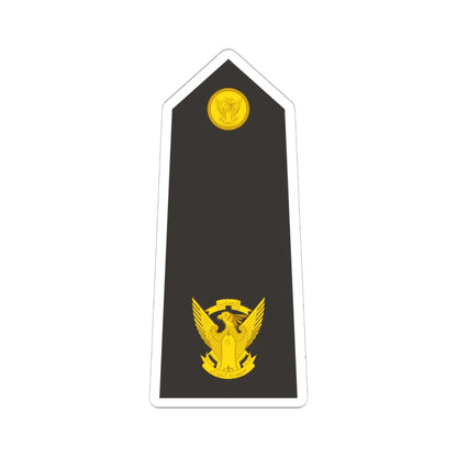 Sudan Navy   OF03 (Sudan) (Military Rank) STICKER Vinyl Kiss-Cut Decal 6 Inch White - The Sticker Space