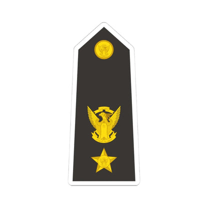 Sudan Navy   OF04 (Sudan) (Military Rank) STICKER Vinyl Kiss-Cut Decal 4 Inch White - The Sticker Space