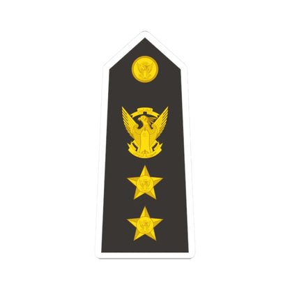 Sudan Navy   OF05 (Sudan) (Military Rank) STICKER Vinyl Kiss-Cut Decal 2 Inch White - The Sticker Space