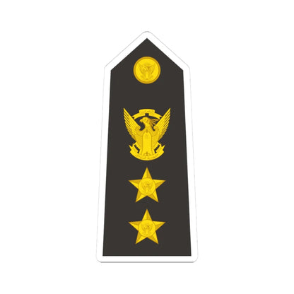 Sudan Navy   OF05 (Sudan) (Military Rank) STICKER Vinyl Kiss-Cut Decal 3 Inch White - The Sticker Space