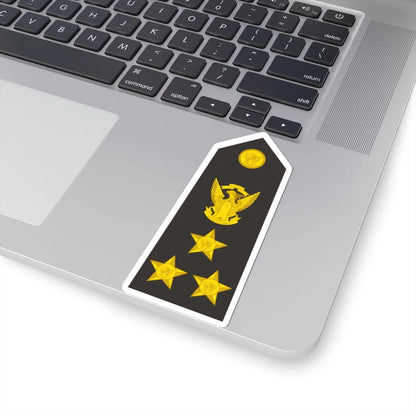 Sudan Navy   OF06 (Sudan) (Military Rank) STICKER Vinyl Kiss-Cut Decal - The Sticker Space
