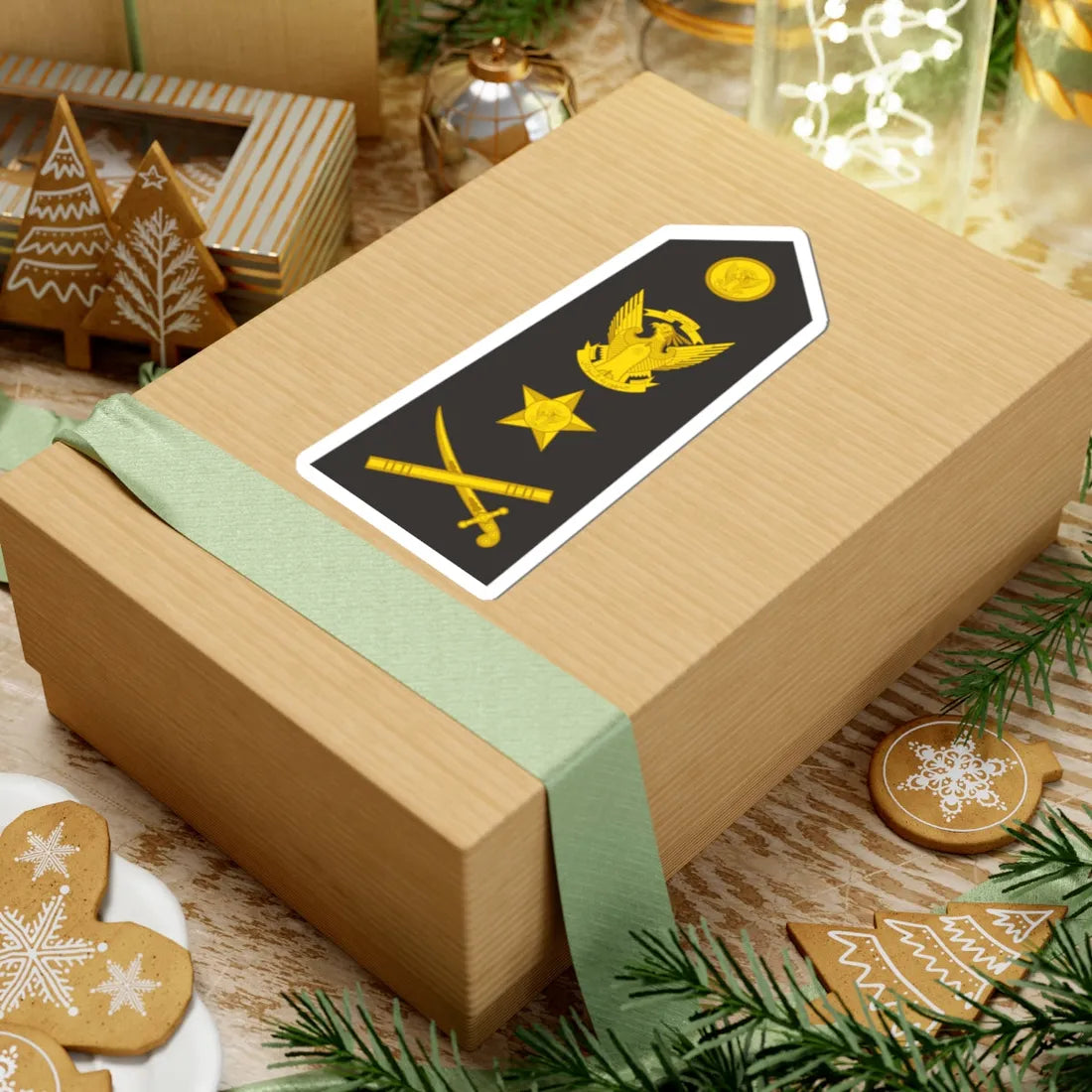 Sudan Navy   OF08 (Sudan) (Military Rank) STICKER Vinyl Kiss-Cut Decal - The Sticker Space