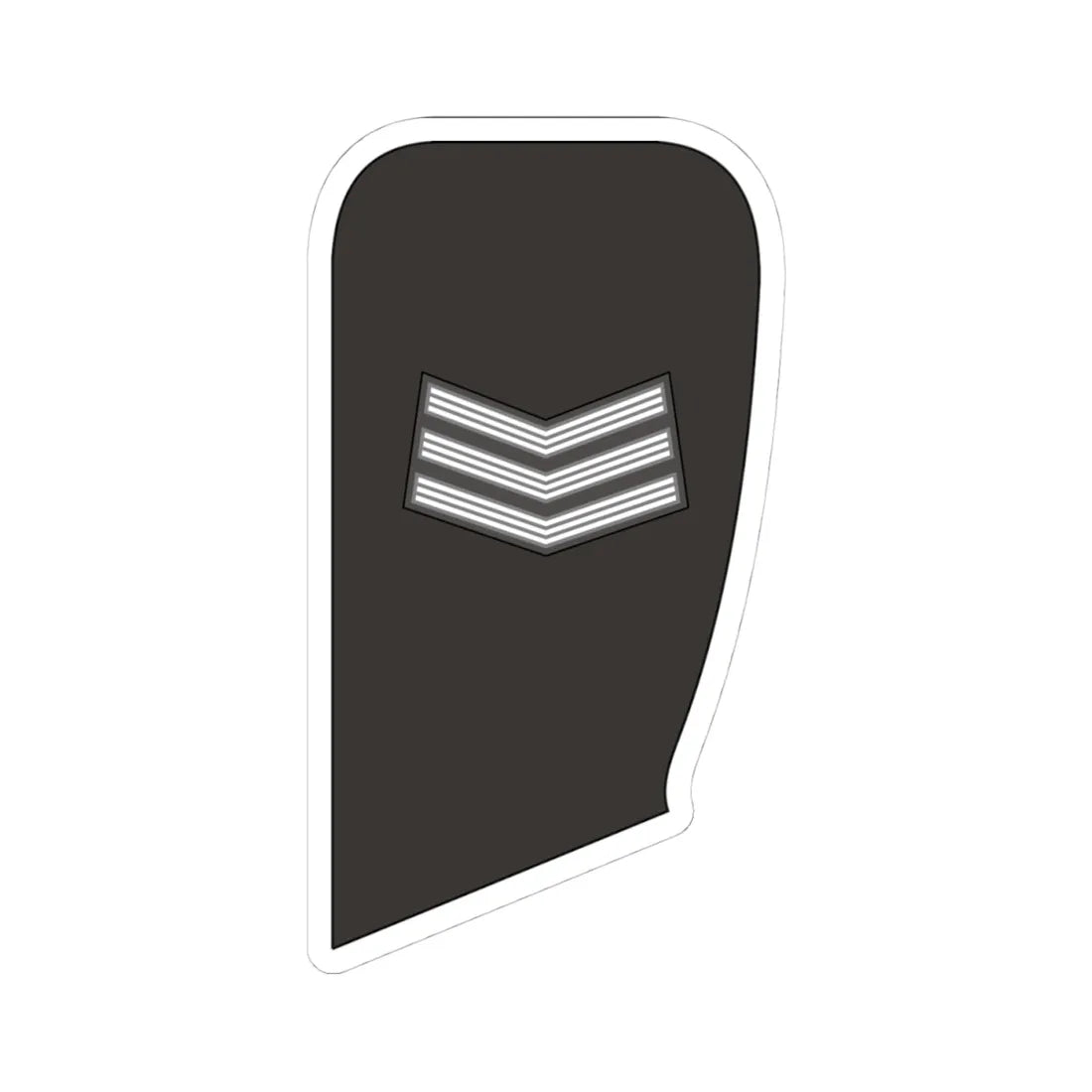 Sudan Navy   OR05 (Sudan) (Military Rank) STICKER Vinyl Kiss-Cut Decal 4 Inch White - The Sticker Space