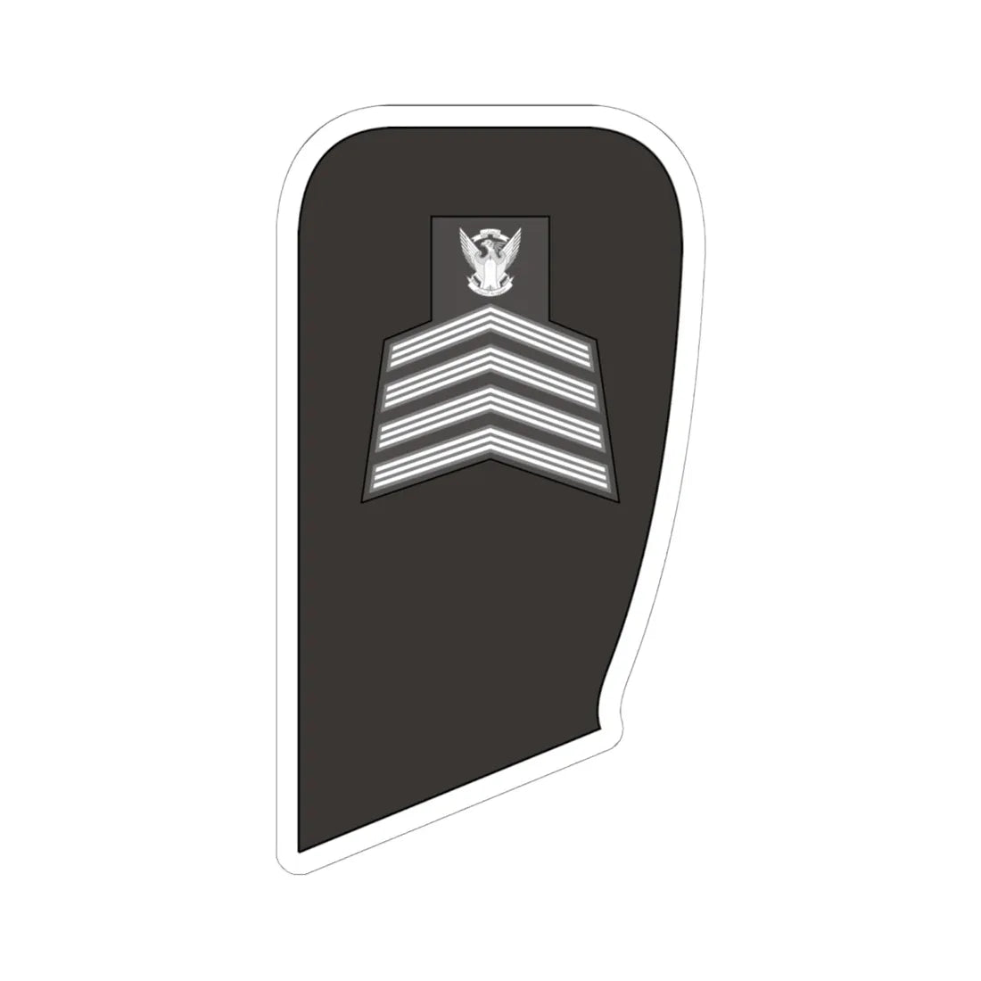 Sudan Navy   OR08 (Sudan) (Military Rank) STICKER Vinyl Kiss-Cut Decal 6 Inch White - The Sticker Space