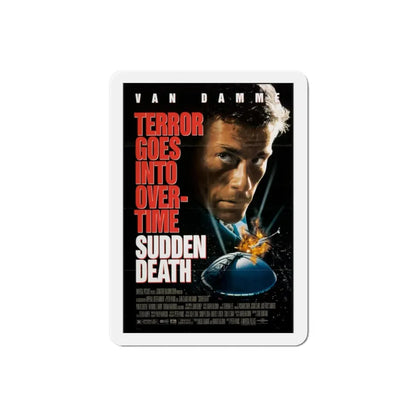 Sudden Death 1995 Movie Poster Refrigerator Magnet 2 Inch - The Sticker Space
