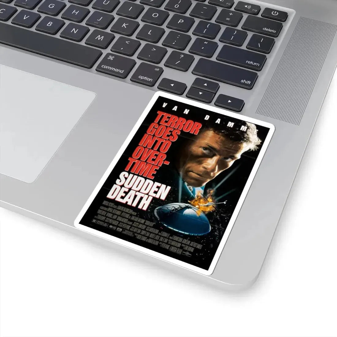 Sudden Death 1995 Movie Poster - STICKER Vinyl Kiss-Cut Decal - The Sticker Space